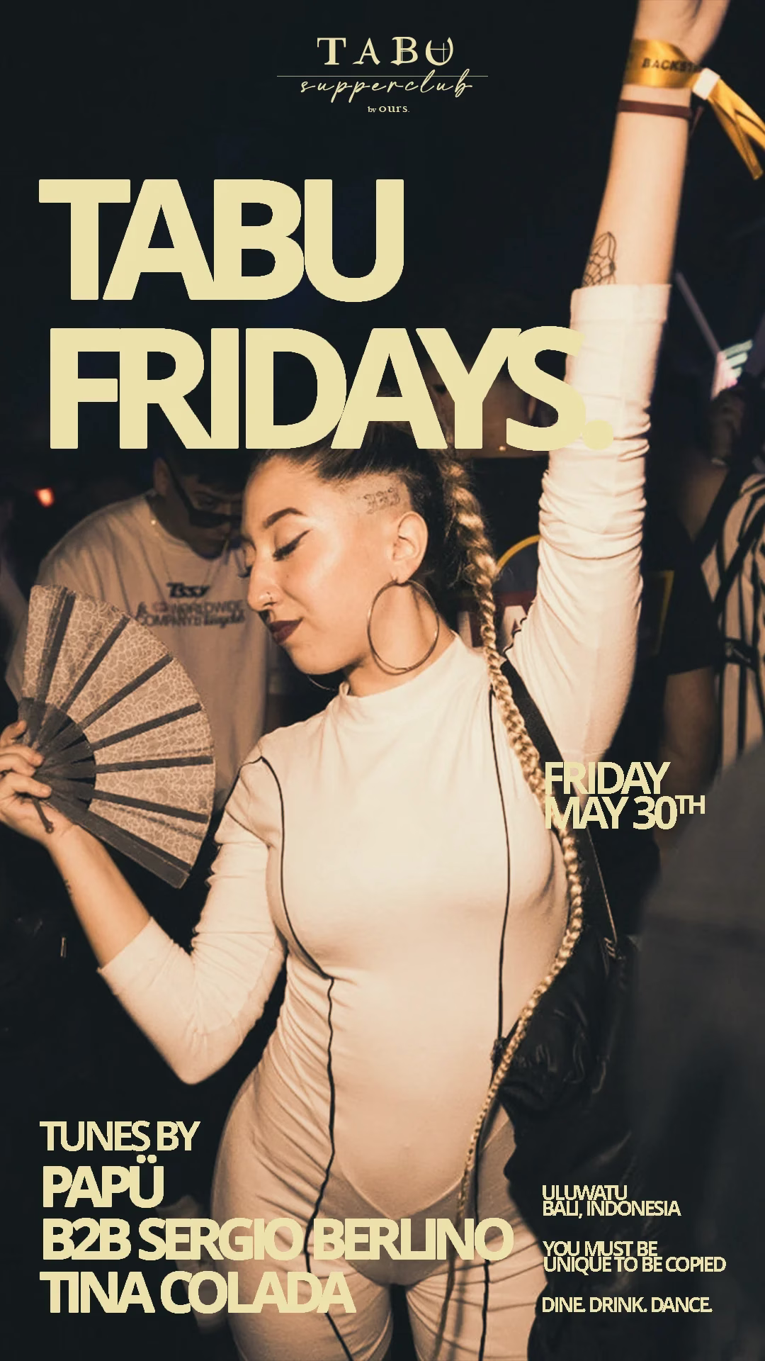 19th April Tina Colada Tabu Events
