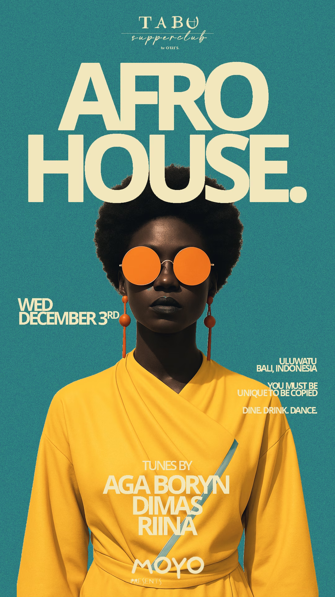 19th April Tina Colada Tabu Events