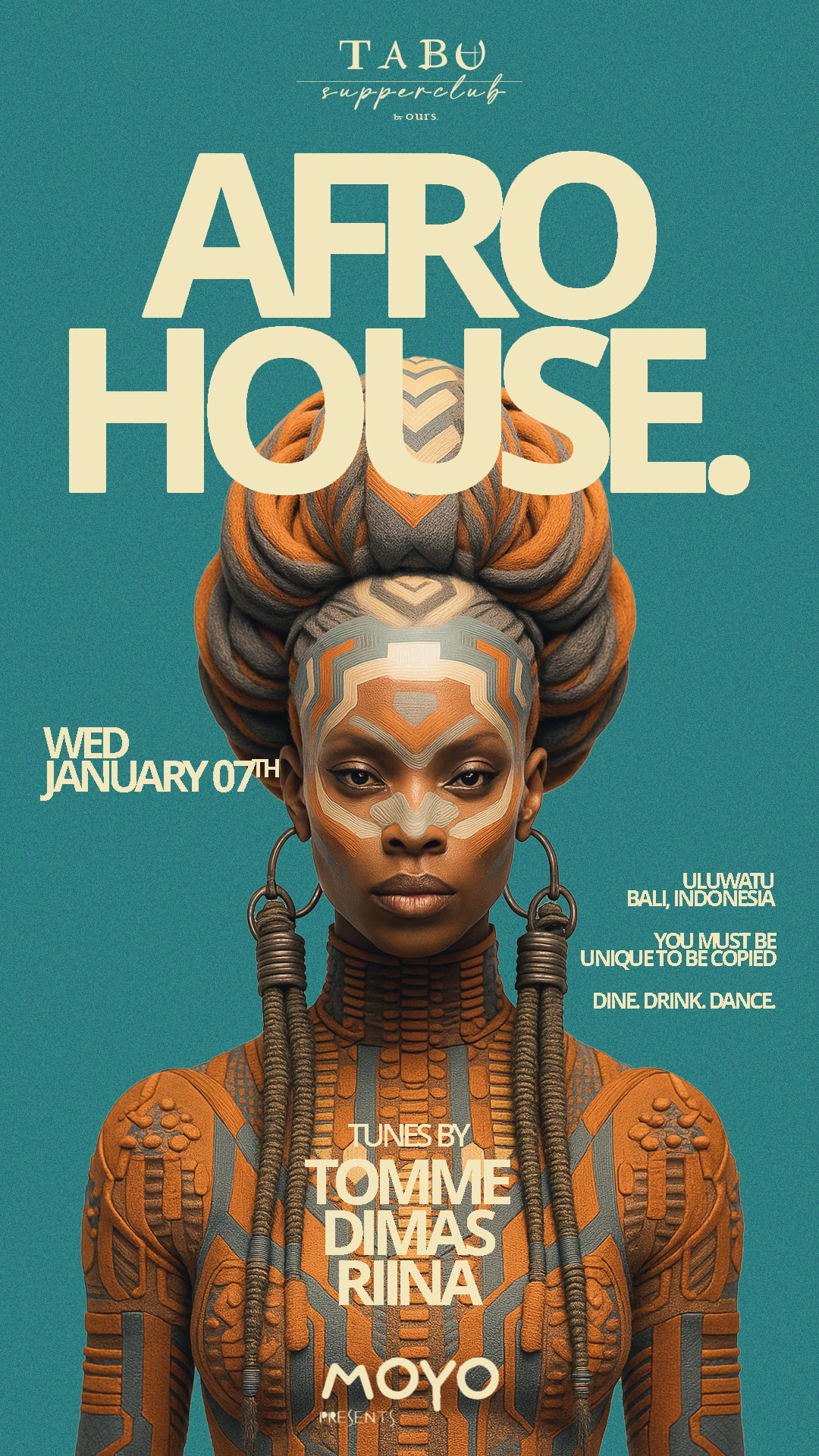 19th April Tina Colada Tabu Events