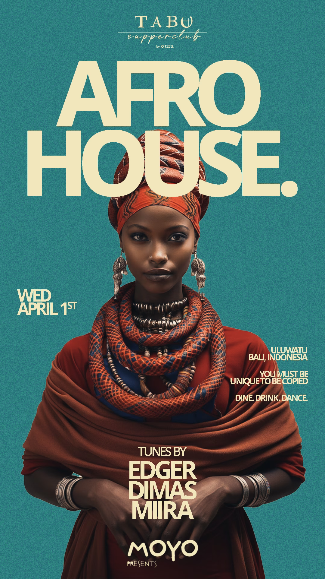 19th April Tina Colada Tabu Events