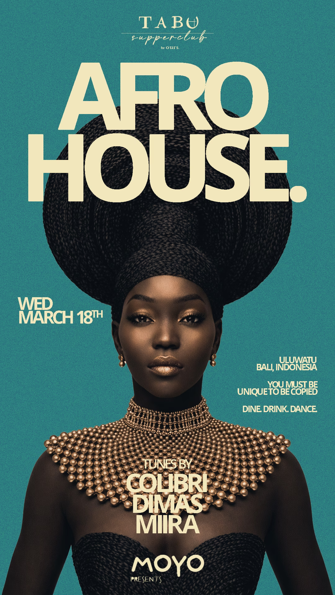 19th April Tina Colada Tabu Events