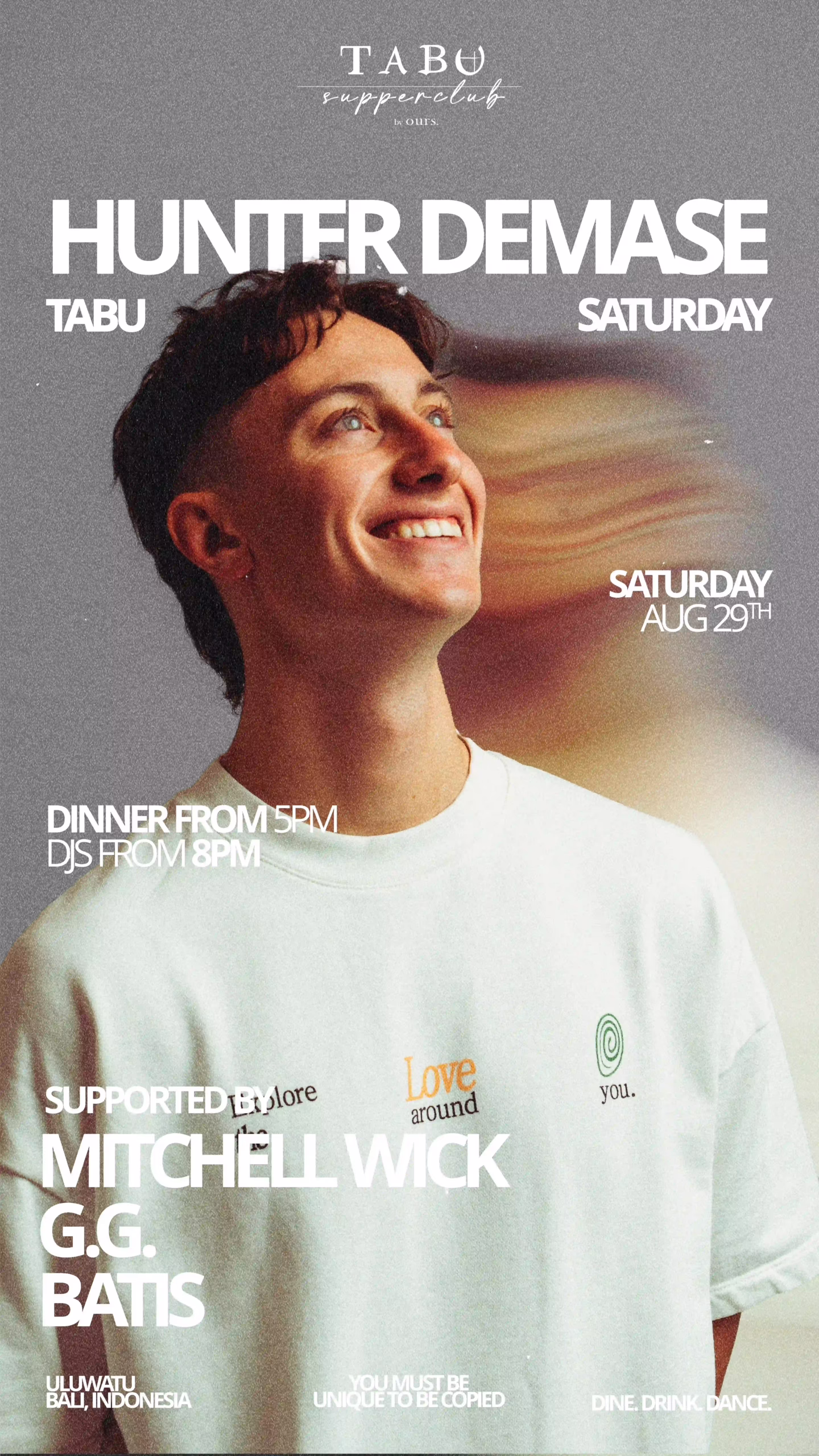 19th April Tina Colada Tabu Events